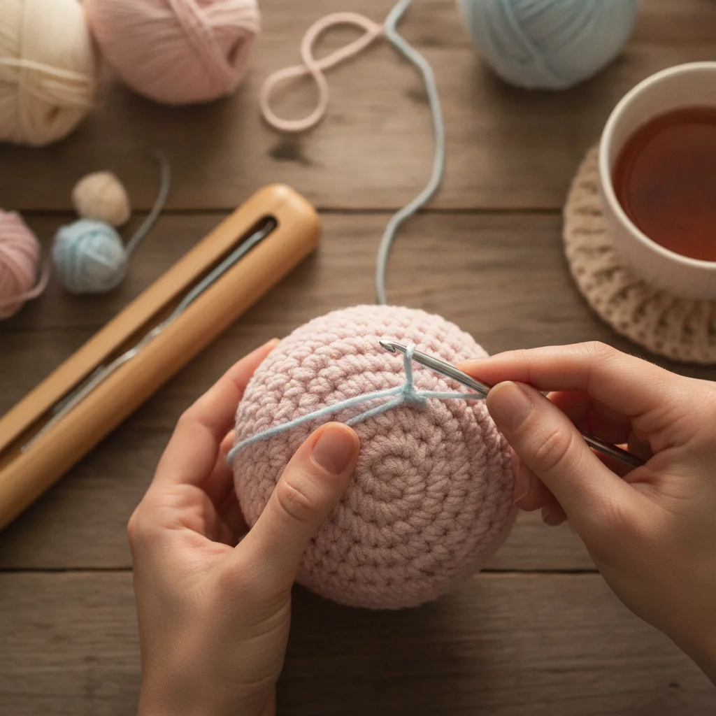 Amigurumi blog inline image: Bringing Your Amigurumi Dolls to Life: A Step-by-Step Guide to Attaching Hair
