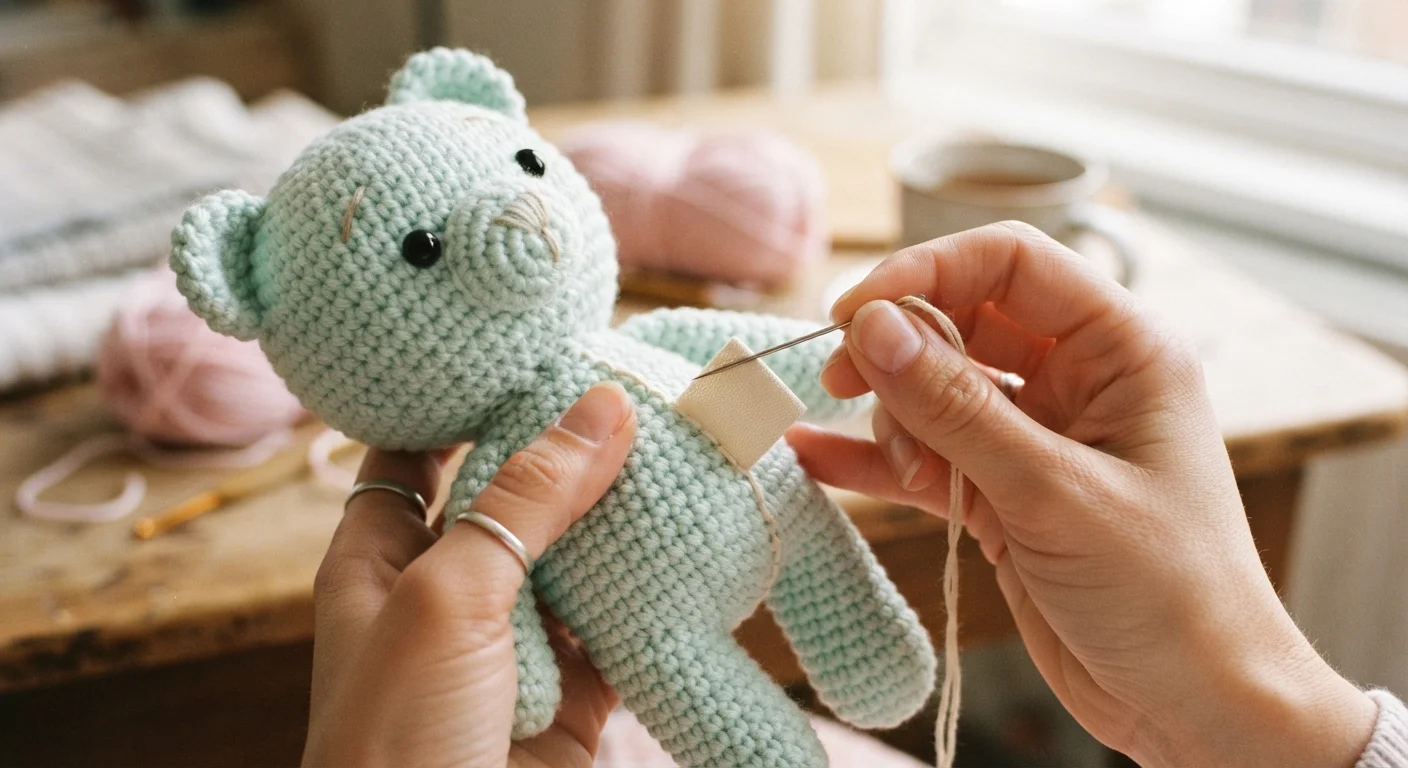 Amigurumi blog iç görsel: El Yapımı Amigurumi İçin Etiket ve Marka Seçenekleri: İmzası Olan Oyuncaklar