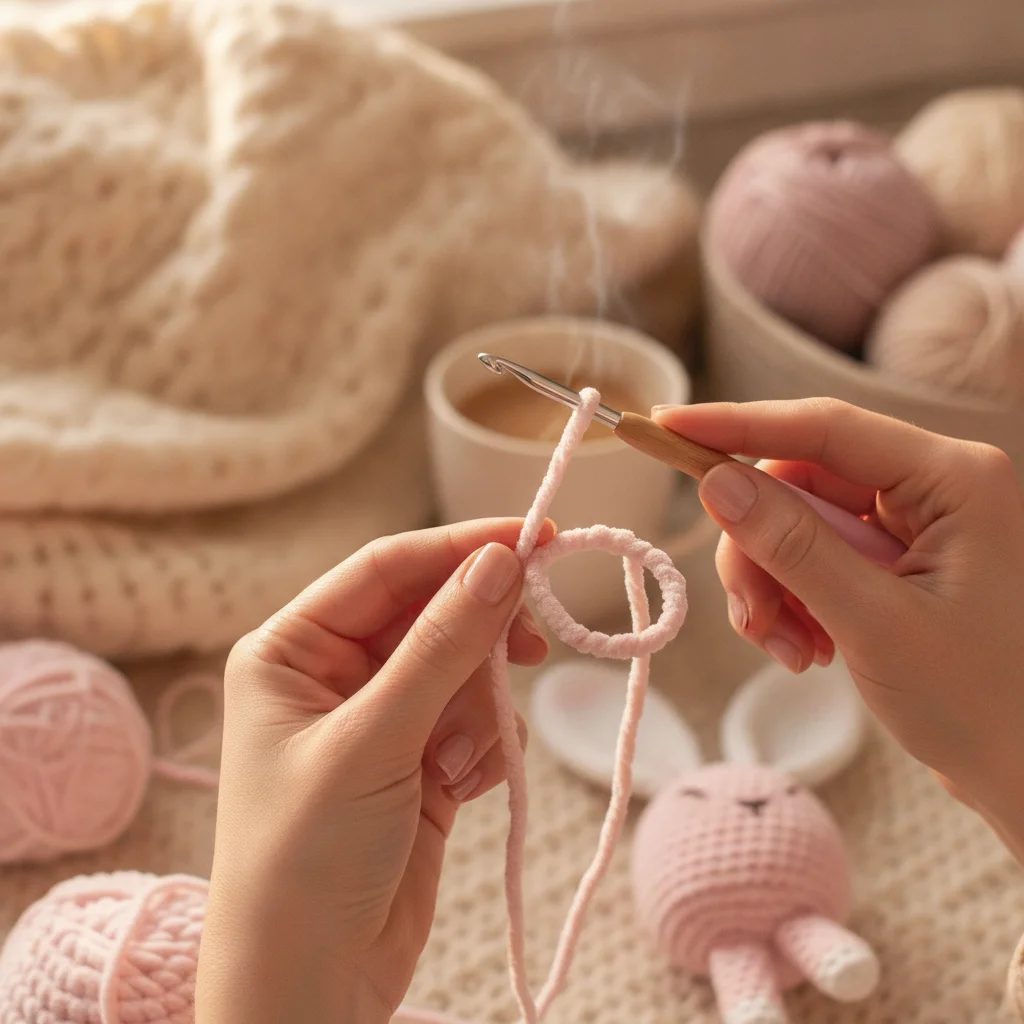 Amigurumi blog inline image: The Secret to Amigurumi: How to Crochet a Magic Ring