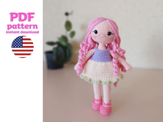 Pembe Saçlı Violet Bebek Örgü Tarifi